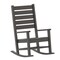 Merrick Lane Fielder 3-Piece Chairs/Table Set for All-Weather Indoor/Outdoor Use with 2 Contemporary Rockers and Stylish End Table